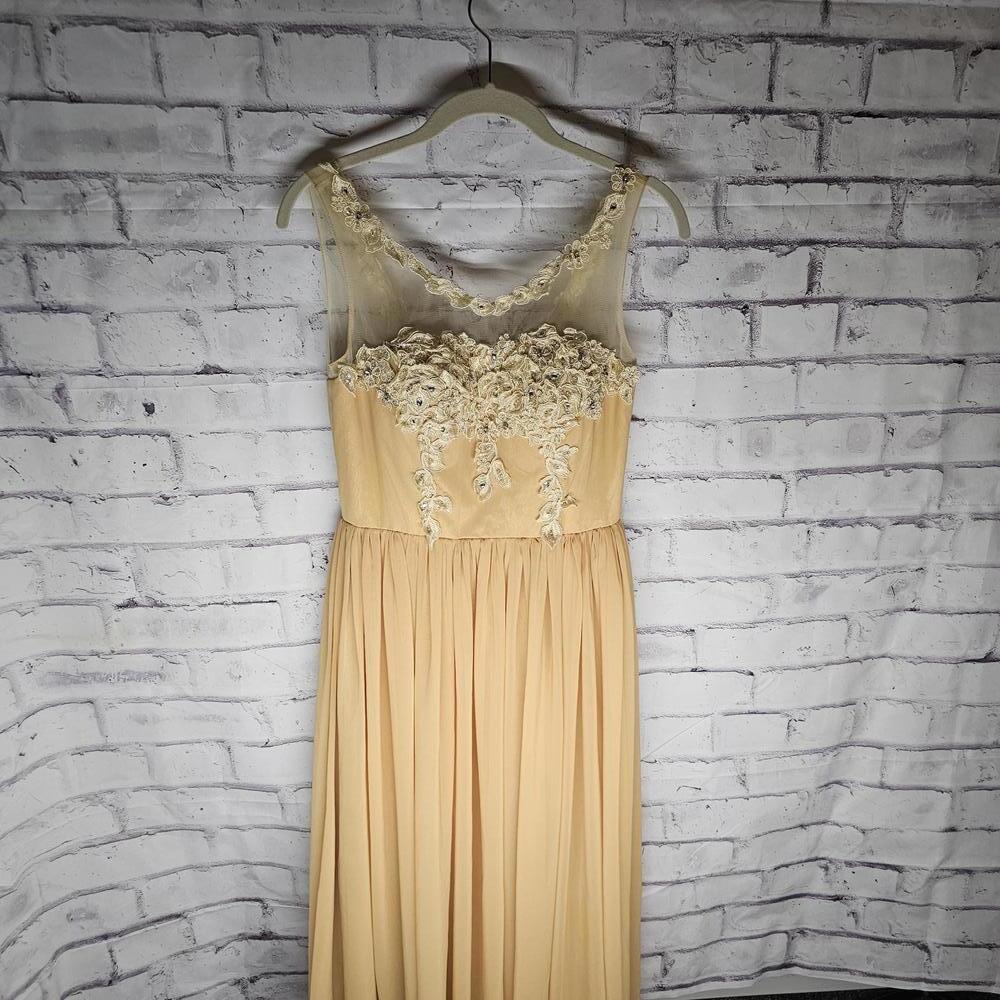 Yellow/Gold Prom Dress - Picture 1 of 10